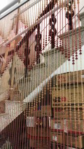 [HÀNG CÓ SẴN]- Rèm hạt nhựa mẫu hạt chóp nón màu nâu nhạt- nâu đỏ đậm có sẵn nhiều kích thước