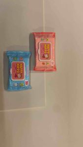 Happy Hippo ทิชชูเปียกสูตรน้ำแร่ 50 แผ่น กลิ่นพีช/ออริจินอล