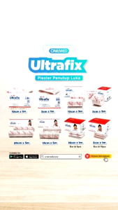 Onemed Ultrafix Plester Penutup Luka Adhesive Wound Per Box