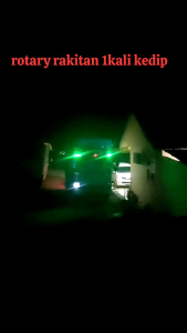 Lampu rotary Rakitan 1x kedip mika besar 12/24volt