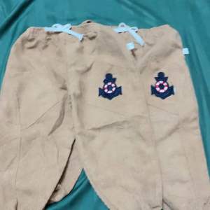 CL-15 กางเกงขายาวเด็ก วัย 2-4 ขวบ สีน้ำตาลเอวยืด ราคาถูก