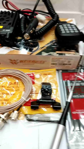 Paket radio rig mobil dual band weierwei murah bagus