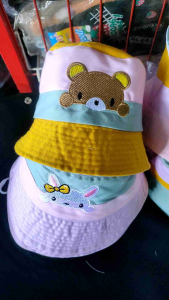 Topi bucket anak tiga warna bucket hat anak topi bayi terbaru