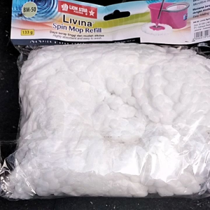 Lion Star Livina Kain Pel Isi Ulang / Spin Mop Refill
