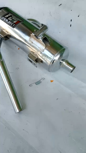 KNALPOT STANDAR RACING FULL CROM UNTUK SEMUA MOTOR METIK. SUARA ADEM NGEBAS.