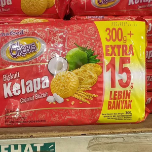 Okebis Biskuit Kelapa / Inafood OKEBIS BISKUIT KELAPA COCONUT BISCUIT 300g