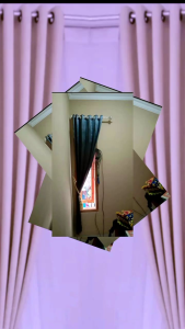 gorden jendela minimalis korden bahan inpor blackout polos serat premium L100X100