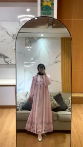 gamis brokat Ceruti full furing  premium import/ model terbaru / trendy/ terlaris/ termurah/ farfer colection