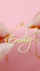 Kalung Nama Anak Titanium Asli Anti Pudar & Aksesoris Anak Perempuan Lucu