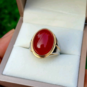 CINCIN BATU AKIK SULAIMAN MADU RING TANAM TITANIUM