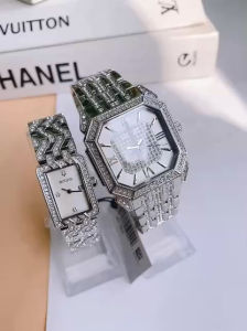 ĐỒNG HỒ ĐÔI CHÍNH HÃNG BULOVA 96A285 & 96L304 Quartz Size 40 & 20 Mặt Vuông Cuốn Hút