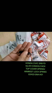 Civic Snb Fd 2006- 2009 Kotak Konsol Atas Penuntup Mata Spring / Console Box Top Cover Spring/ Armrest Lock Spring 83453 SNA A01