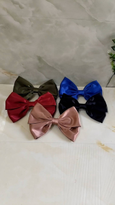 Jepit Rambut Otomatis dengan Pita Besar 2 Layer