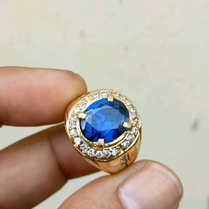 Cincin Batu Blue Royal King & Safier Bangkok