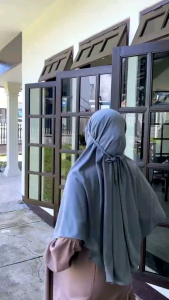 Jilbab Kaos By Arafa Hijab - Khimar Aleesha M | Jilbab Kaos Instan Tali