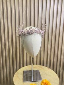 Mahkota Pengantin Juntai Model Kinaya Tiara Hijab Taro Mix Rose