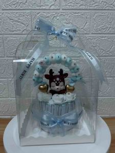 เค้กเงิน เค้กใส่เงินสดเองขนาด 15-16 ใบ เป็นของขวัญในโอกาสต่างๆ