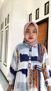 Gamis Rayon Wanita Motif Abstrak & Desain Gamis Elegan