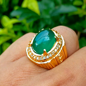 CINCIN BATU GIOK HIJAU SUPER TOP QUALITY