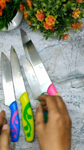 Pisau Dapur Gagang Floral