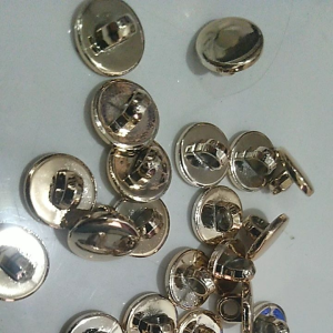 kancing jamur datar gold polos 9mm isi 100pcs