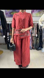 LC743 Premium Oversized Setelan Baju Celana Etnik Fashion Terbaru