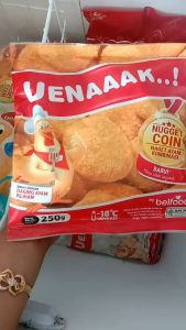 naget coin uenaaak belfoods 250gr (KHUSUS JATIM)(dikemas BUBBLE DAN KARDUS)