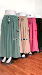 ROK SAKU CARGO KNIT JUMBO XXL/ROK POLOS SAKU TIMBUL