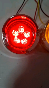 ไฟ LED กลมหมวก 12V-24V เสริมรถบรรทุก สิบล้อ ไฟหรี่ ท้าย เลี้ยว ตกแต่ง /1ตัว/ รหัส :K42