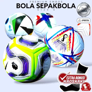 Bola Sepak Size 5 Premium Embos Standar Turnamen Sepakbola