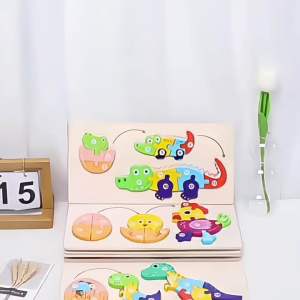 Đồ chơi Steam - Tranh ghép gỗ 3D xếp hình quá trình phát triển của động vật. Tranh cấp độ cho bé phát triển tư duy logic theo phương pháp giáo dục sớm Montessori