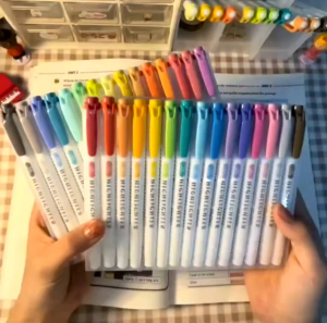NEW Double Sided Highlighter Morandi Macaron Color Highlighter Marker Pen For Journal Diary Decoration Office Stationery