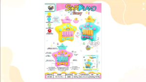 Mainan edukasi anak musical piano star piano story light and music