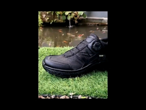 sepatu tali putar black fasionable 074 aleus