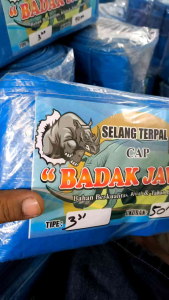 Selang Terpal Plastik Ukuran 2 Dim 2.5 Dim 3 Dim dan 4 Dim Cap Badak Jawa