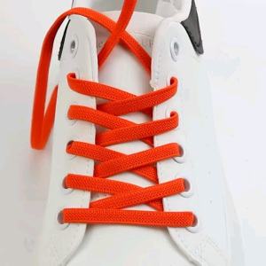 Tali Sepatu Pipih Elastis Klip On Karet Gepeng 6mm