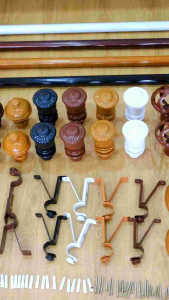 ราวม่านหัวจุกกลมขาเหล็ก