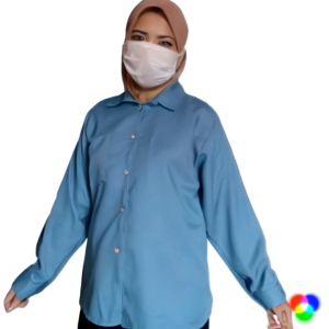Kemeja Polos Kerja Wanita Remaja Dewasa Warna