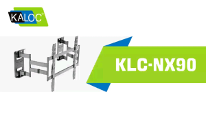 Kaloc NX90 65"-90" Full Motion Split Wall Plate Corner TV Wall Mount Swivel Wall Mount Bracket Designed for Corner Installations VESA 600x600mm Pattern Fits Pemegang TV braket Dinding 电视机墙壁支架挂架