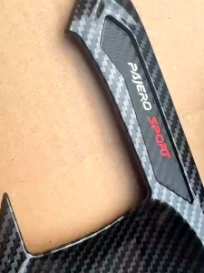 Paket Lengkap Garnish Outer Handle Tank All New Pajero 2016 Up Carbon