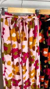 Celana Kulot Rayon Wanita Bahan Rayon Premium Motif Bunga Terbaru