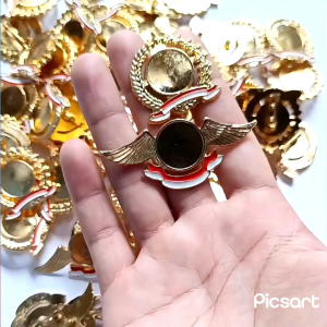 (harga per 5pcs)PIN WING SAYAP POLOS/PIN PADI KAPAS POLOS