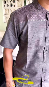 Baju Muslim Pria Lengan Pendek Motif Songket Exclusive
