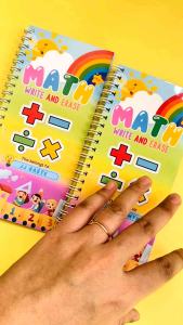 Laminated Math Write and Erase combination of additio subtractiondivision and multiplication