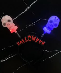 คาดผมไฟฟักทอง/คาดผมไฟกะโหลก halloween