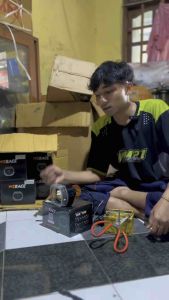 WERACE bilet Lampu Depan Sepeda Motor Projie Biled Matrix X9 Apps Bluetooth LED Lamp APP Fan Kipas High