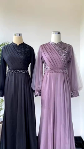 Termurah!!! Adeeva Dress Brokat Kombinasi | Fashion Muslim Wanita