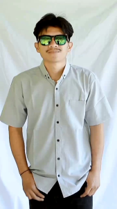 kemeja lengan pendek bahan oxsfor premium
