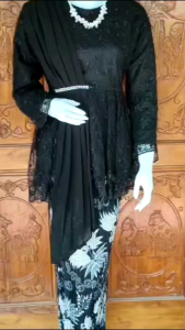 Setelan Aurora Selendang Ceruty Kebaya Blouse Selendang Brokat Tile Kebaya Wisuda Kebaya Lamaran Kebaya Kondangan Kebaya Pesta Kebaya Modern
