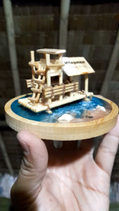 Miniature Little Boracay Floating Cottage Display